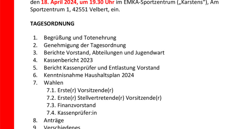 Mitgliederversammlung 2024