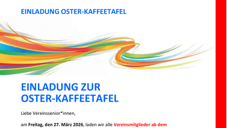 VSG aktuell 2026-08 Vorösterliches Kaffeetrinken