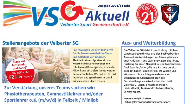 VSG aktuell 2024/11 Jobs