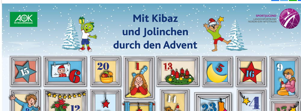 Digitaler „Adventskalender mit Kibaz und Jolinchen“ bewegt VSG Familien